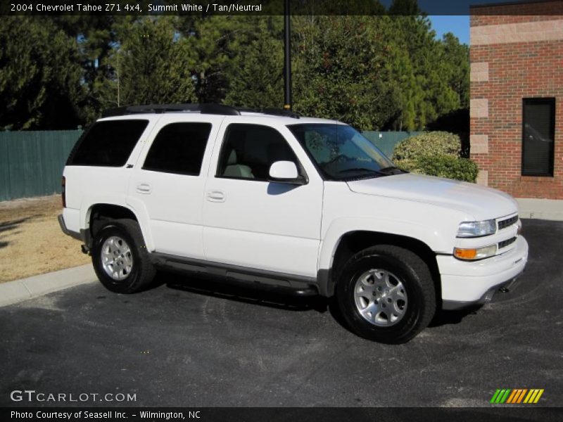 Summit White / Tan/Neutral 2004 Chevrolet Tahoe Z71 4x4