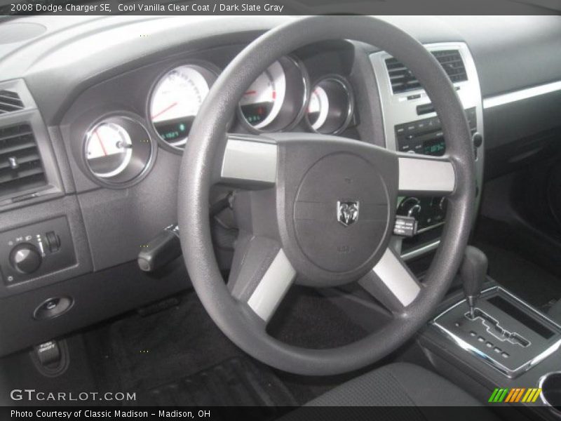 Cool Vanilla Clear Coat / Dark Slate Gray 2008 Dodge Charger SE