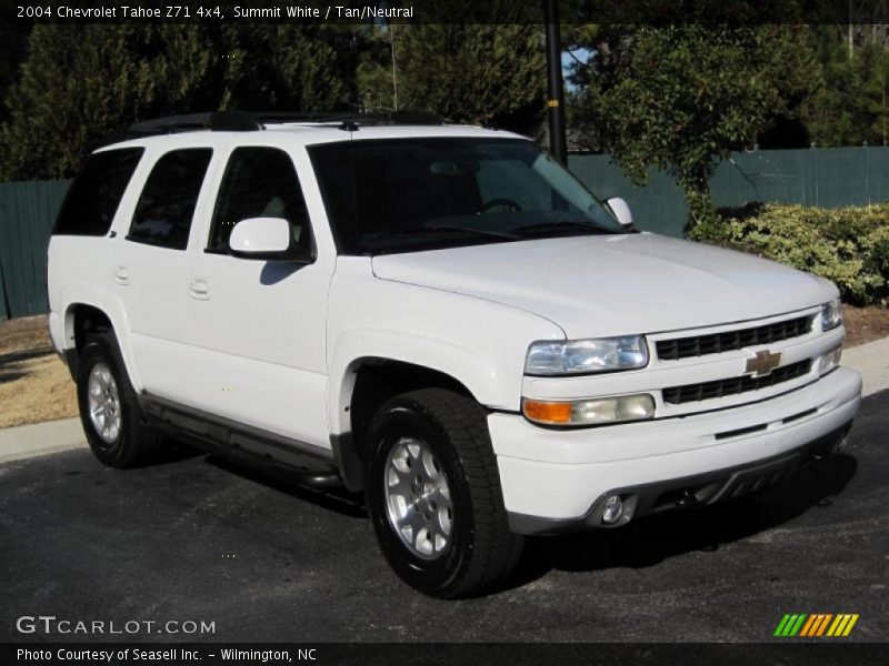 Summit White / Tan/Neutral 2004 Chevrolet Tahoe Z71 4x4