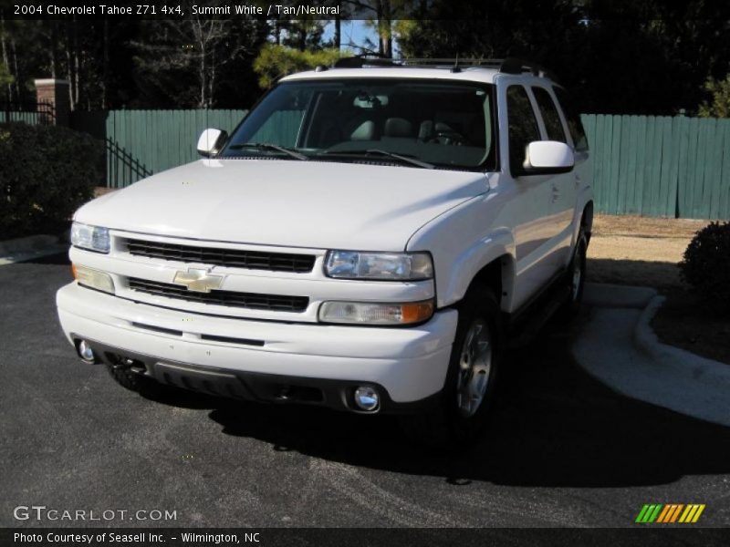 Summit White / Tan/Neutral 2004 Chevrolet Tahoe Z71 4x4