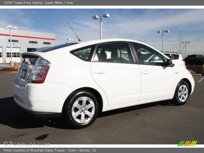 Super White / Gray 2008 Toyota Prius Hybrid