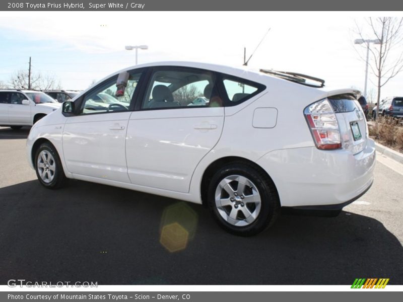 Super White / Gray 2008 Toyota Prius Hybrid