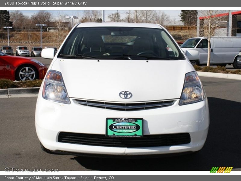 Super White / Gray 2008 Toyota Prius Hybrid
