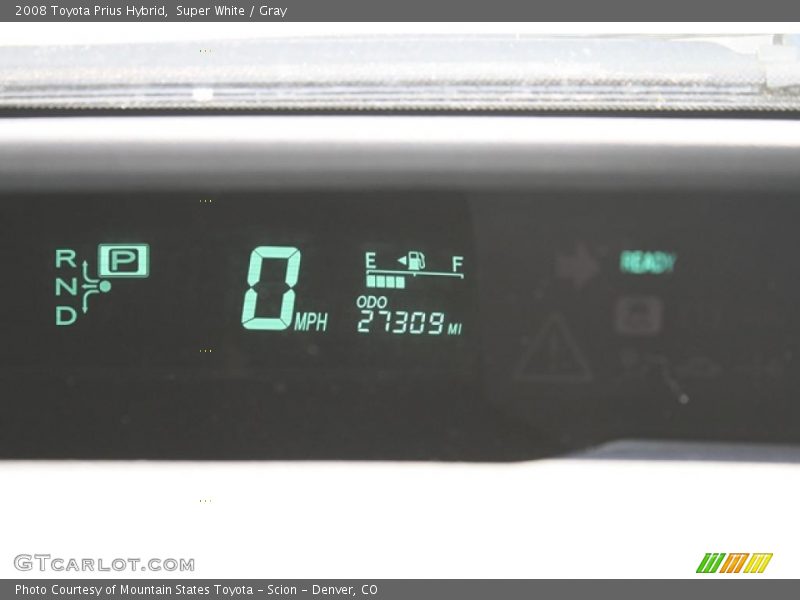 Super White / Gray 2008 Toyota Prius Hybrid