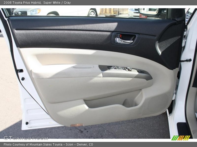 Super White / Gray 2008 Toyota Prius Hybrid