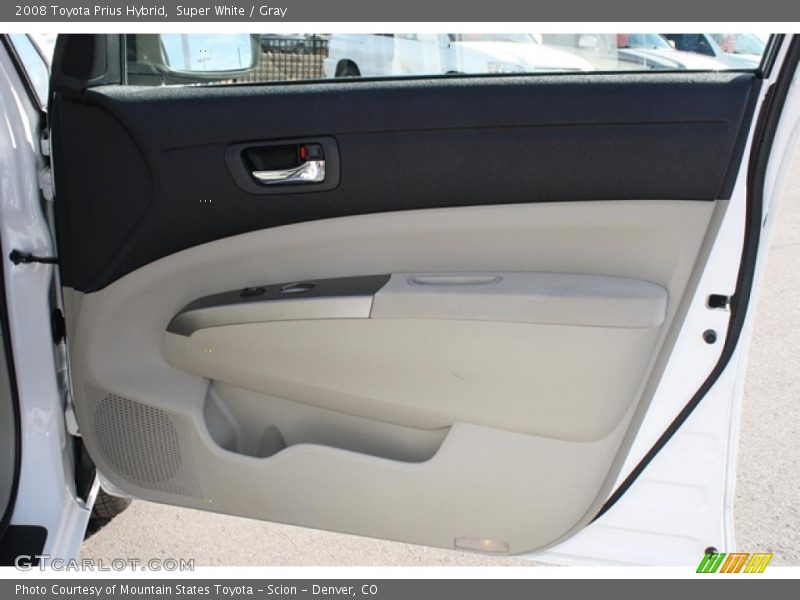 Super White / Gray 2008 Toyota Prius Hybrid