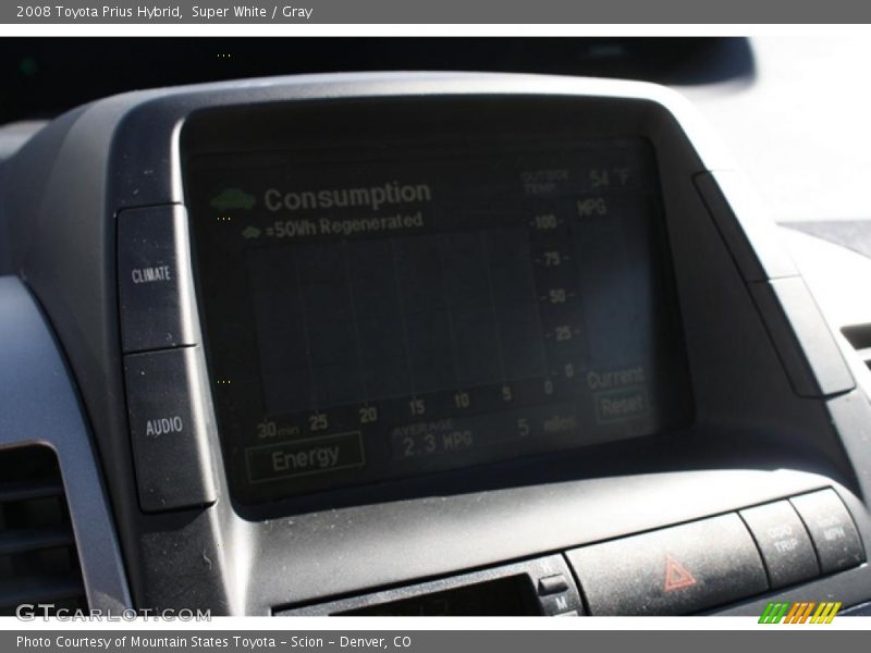Super White / Gray 2008 Toyota Prius Hybrid