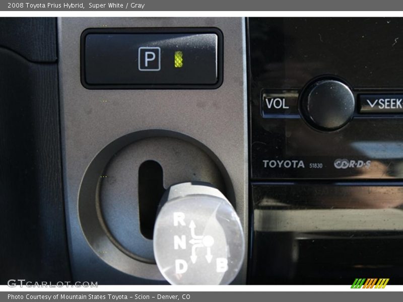 Super White / Gray 2008 Toyota Prius Hybrid