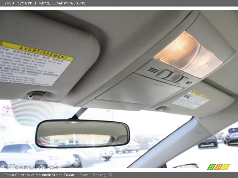 Super White / Gray 2008 Toyota Prius Hybrid