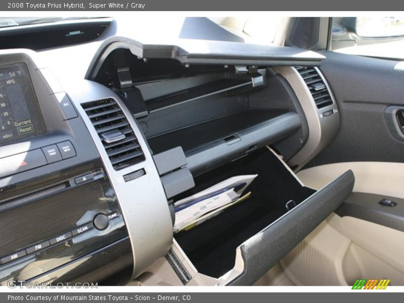 Super White / Gray 2008 Toyota Prius Hybrid