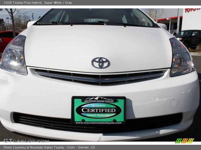 Super White / Gray 2008 Toyota Prius Hybrid