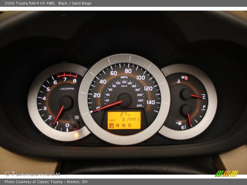 Black / Sand Beige 2009 Toyota RAV4 V6 4WD