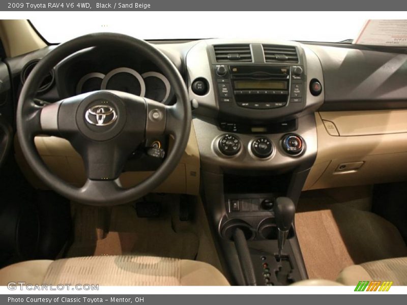 Black / Sand Beige 2009 Toyota RAV4 V6 4WD