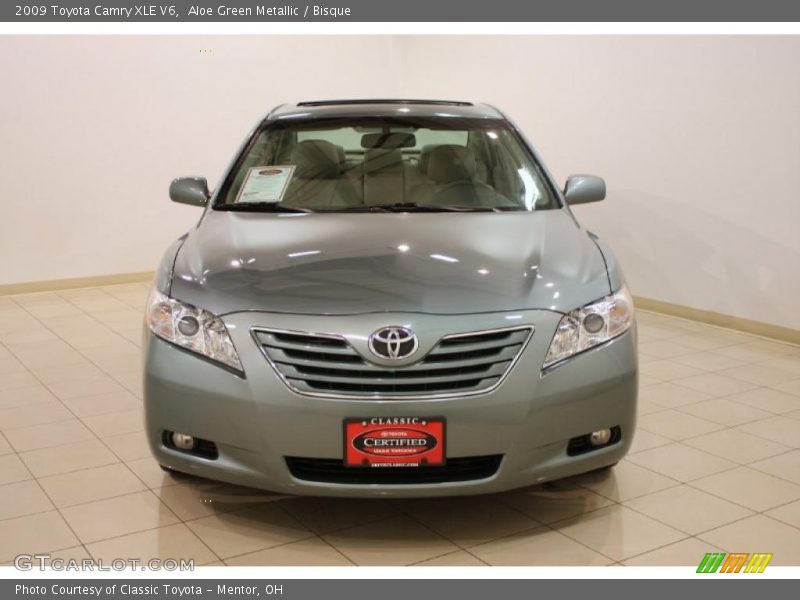 Aloe Green Metallic / Bisque 2009 Toyota Camry XLE V6