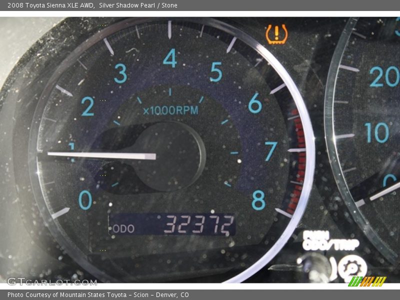 Silver Shadow Pearl / Stone 2008 Toyota Sienna XLE AWD