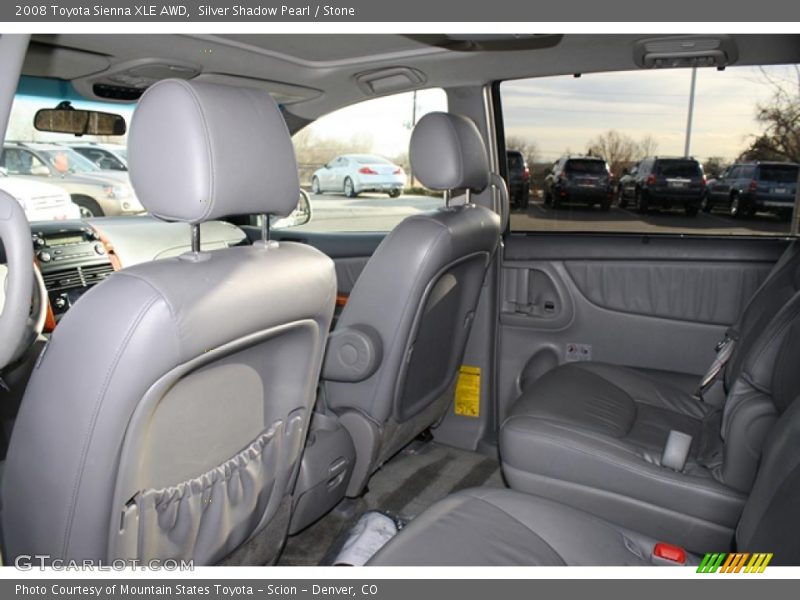 Silver Shadow Pearl / Stone 2008 Toyota Sienna XLE AWD