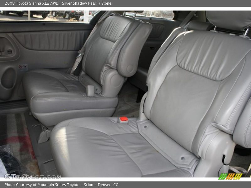 Silver Shadow Pearl / Stone 2008 Toyota Sienna XLE AWD