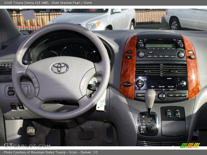 Silver Shadow Pearl / Stone 2008 Toyota Sienna XLE AWD