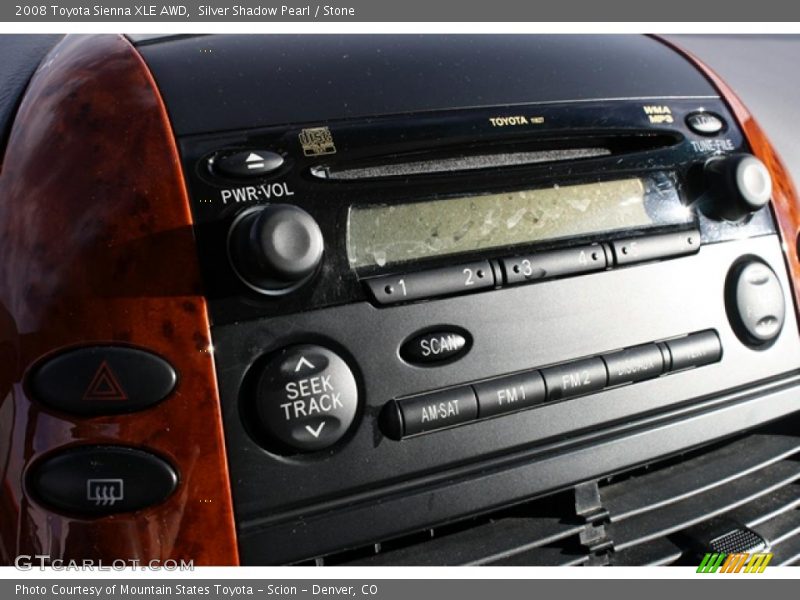 Silver Shadow Pearl / Stone 2008 Toyota Sienna XLE AWD