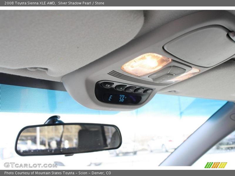 Silver Shadow Pearl / Stone 2008 Toyota Sienna XLE AWD