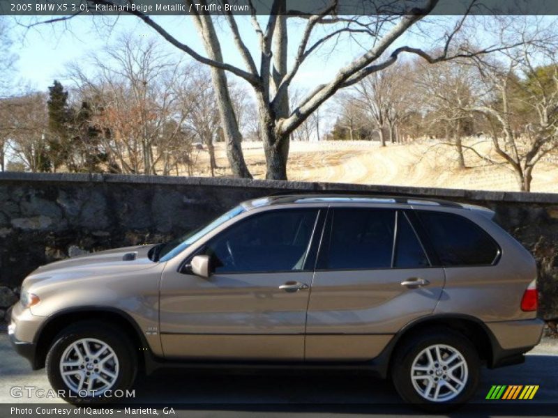 Kalahari Beige Metallic / Truffle Brown 2005 BMW X5 3.0i