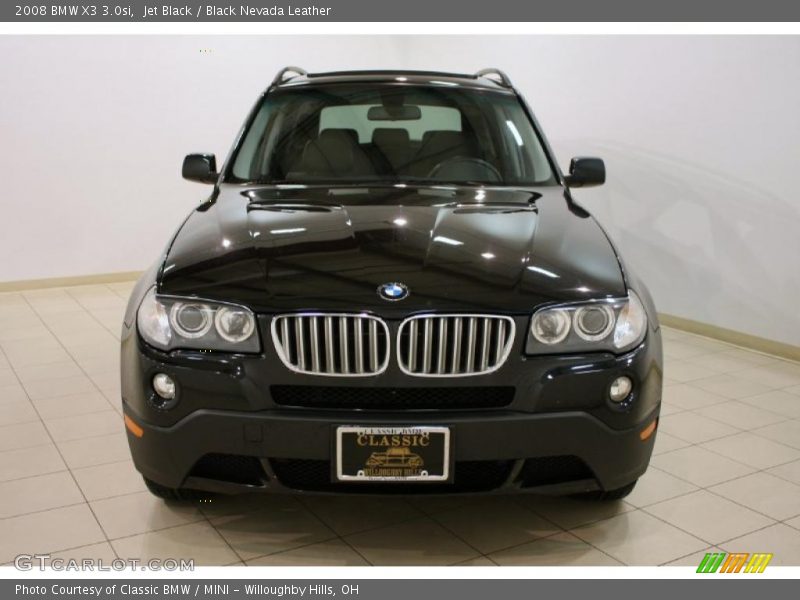 Jet Black / Black Nevada Leather 2008 BMW X3 3.0si