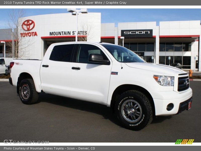 Super White / Graphite Gray 2010 Toyota Tundra TRD Rock Warrior CrewMax 4x4