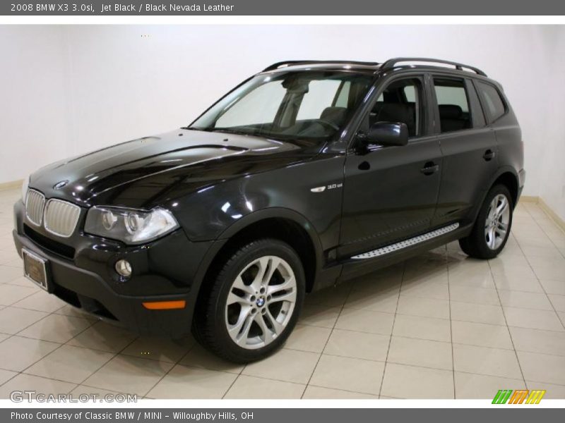 Jet Black / Black Nevada Leather 2008 BMW X3 3.0si