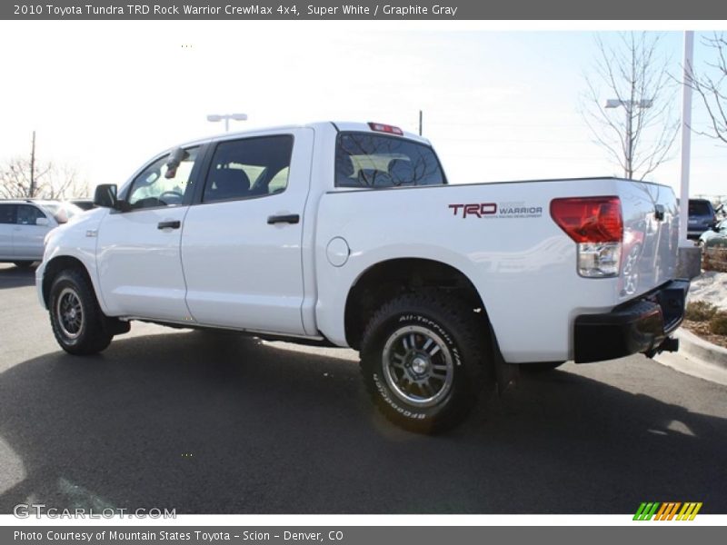 Super White / Graphite Gray 2010 Toyota Tundra TRD Rock Warrior CrewMax 4x4