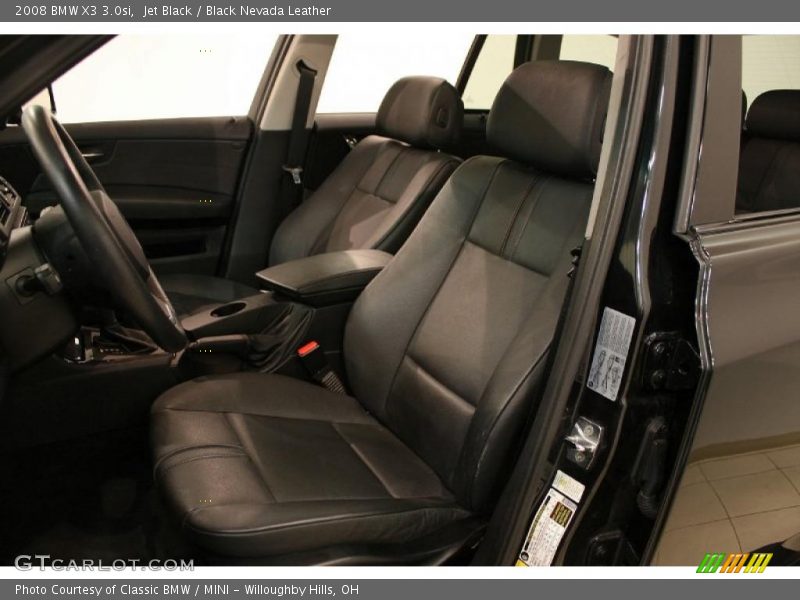 Jet Black / Black Nevada Leather 2008 BMW X3 3.0si