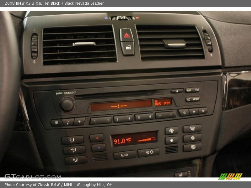 Jet Black / Black Nevada Leather 2008 BMW X3 3.0si