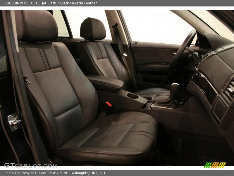 Jet Black / Black Nevada Leather 2008 BMW X3 3.0si
