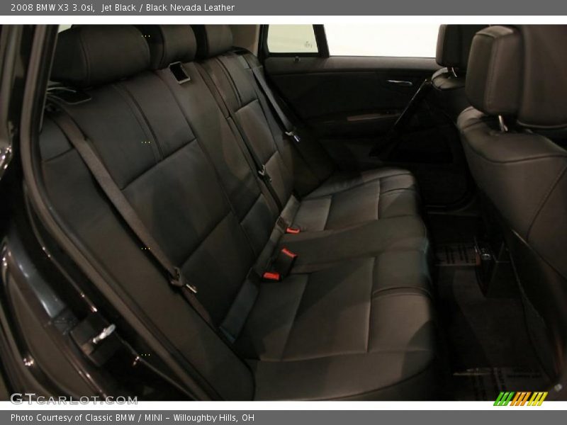 Jet Black / Black Nevada Leather 2008 BMW X3 3.0si