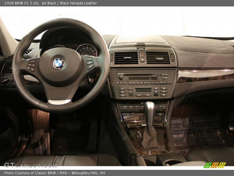 Jet Black / Black Nevada Leather 2008 BMW X3 3.0si