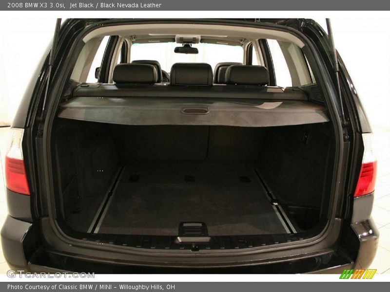 Jet Black / Black Nevada Leather 2008 BMW X3 3.0si