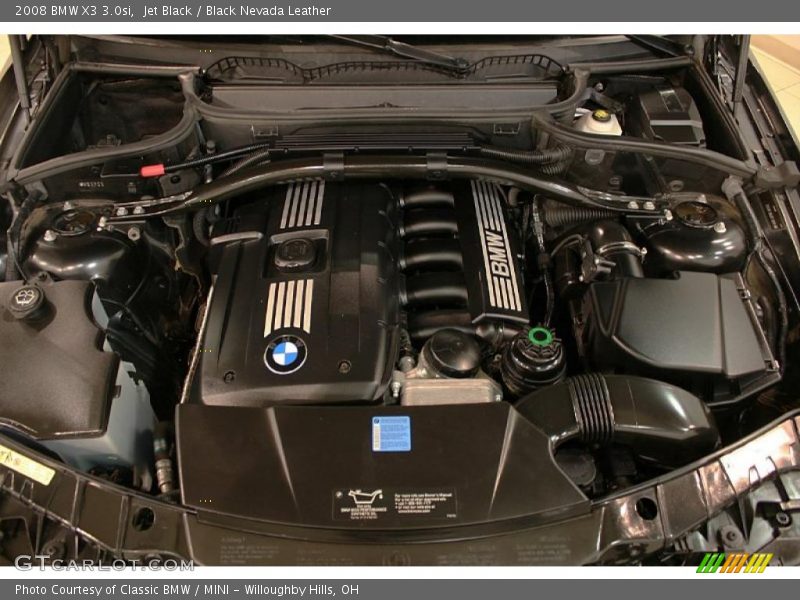 Jet Black / Black Nevada Leather 2008 BMW X3 3.0si