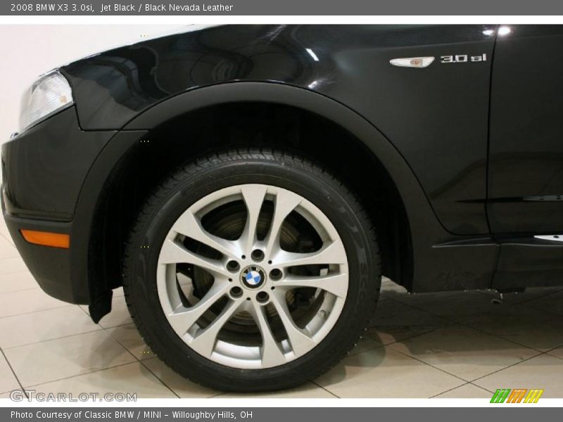 Jet Black / Black Nevada Leather 2008 BMW X3 3.0si