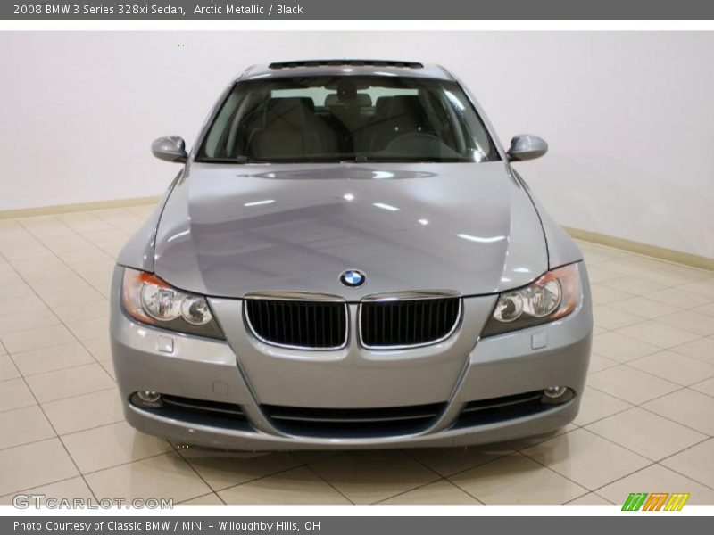 Arctic Metallic / Black 2008 BMW 3 Series 328xi Sedan