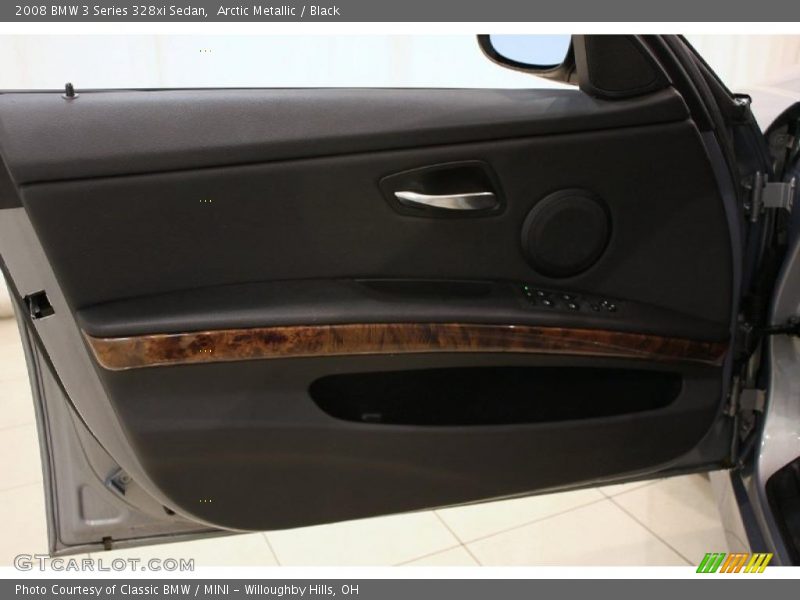 Arctic Metallic / Black 2008 BMW 3 Series 328xi Sedan
