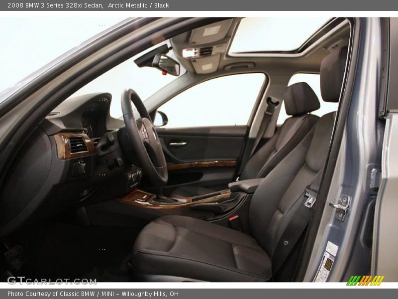 Arctic Metallic / Black 2008 BMW 3 Series 328xi Sedan
