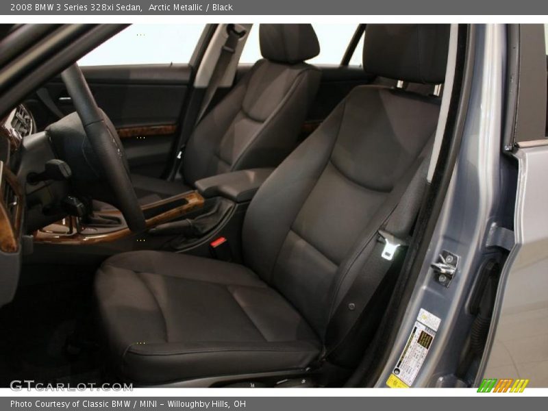 Arctic Metallic / Black 2008 BMW 3 Series 328xi Sedan