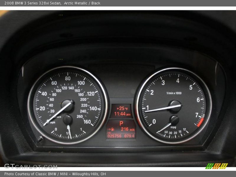 Arctic Metallic / Black 2008 BMW 3 Series 328xi Sedan