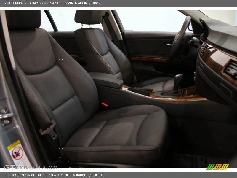 Arctic Metallic / Black 2008 BMW 3 Series 328xi Sedan