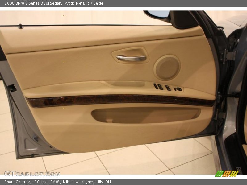 Arctic Metallic / Beige 2008 BMW 3 Series 328i Sedan