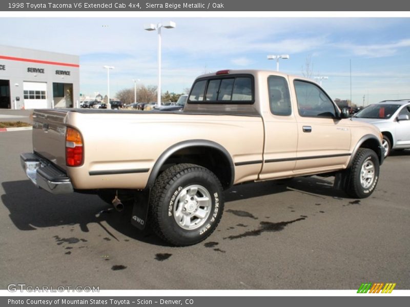 Sierra Beige Metallic / Oak 1998 Toyota Tacoma V6 Extended Cab 4x4