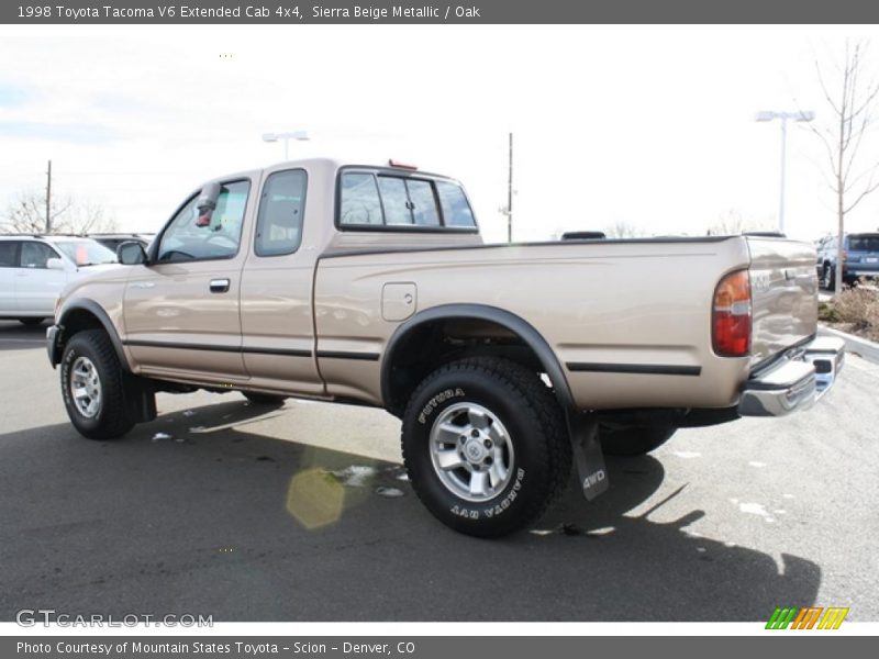 Sierra Beige Metallic / Oak 1998 Toyota Tacoma V6 Extended Cab 4x4