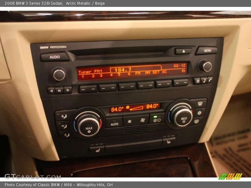 Arctic Metallic / Beige 2008 BMW 3 Series 328i Sedan