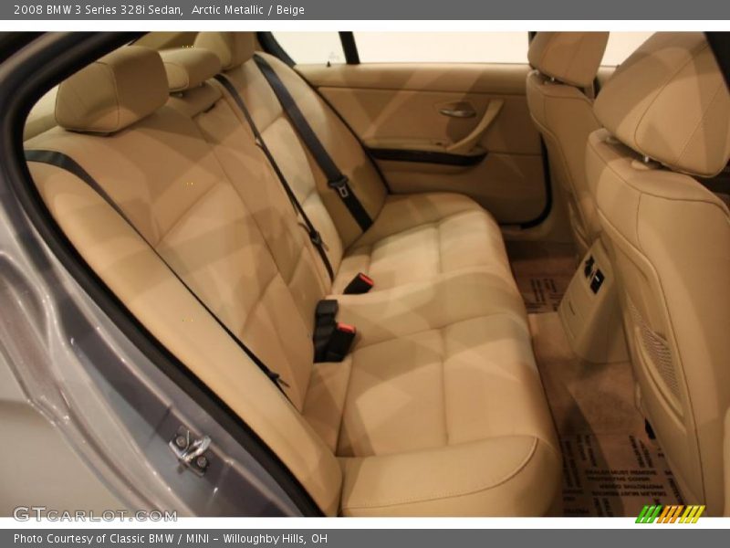 Arctic Metallic / Beige 2008 BMW 3 Series 328i Sedan