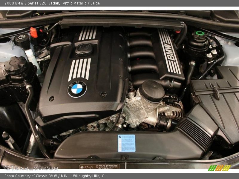 Arctic Metallic / Beige 2008 BMW 3 Series 328i Sedan
