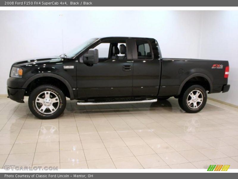 Black / Black 2008 Ford F150 FX4 SuperCab 4x4